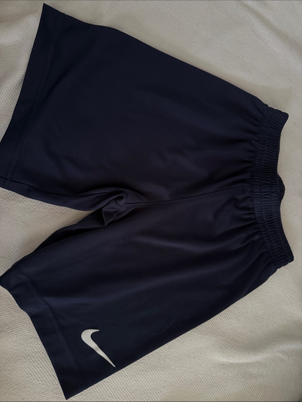 Nike Black Athletic boys Shorts with White Swoosh